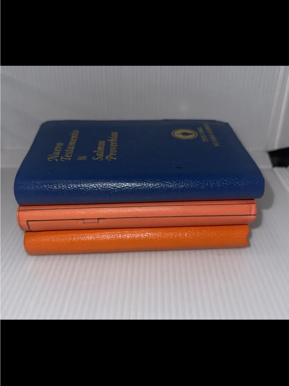 3 New Testament & Psalms Proverbs - Pocket Bible 1 Spanish+ 2 English Bibles